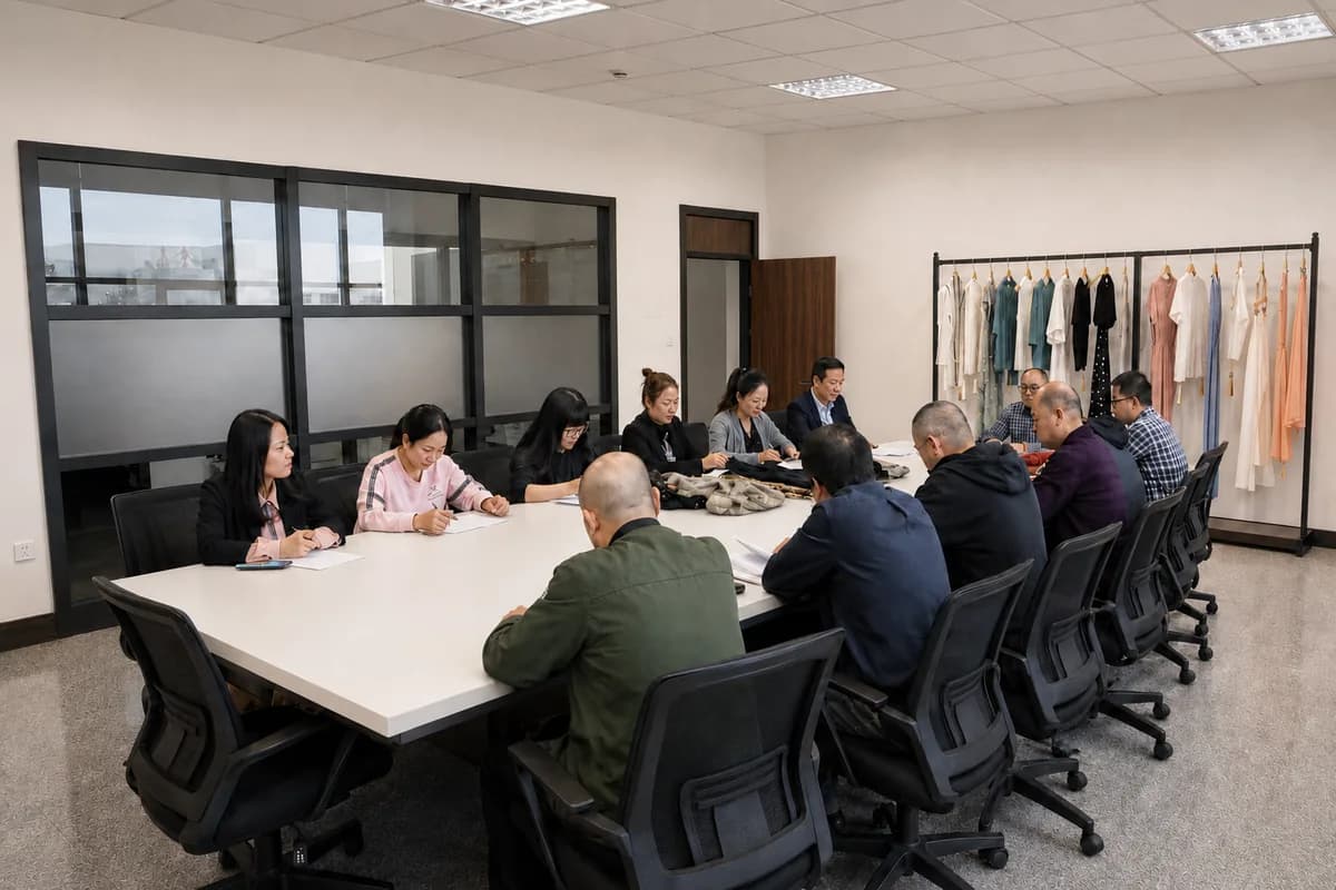 Team discussion at Reaching Kayo